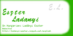 eszter ladanyi business card